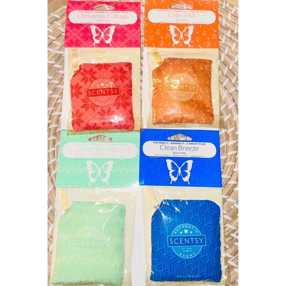 Scentsy Scent Paks Christmas Cider Clean Breeze